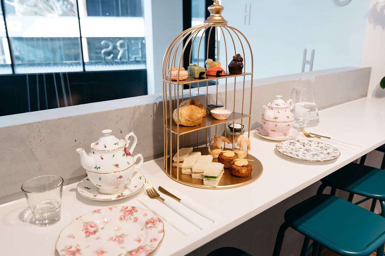 Art Series - The Chen Box Hill Exterior photo Afternoon tea at the British Airways Galleries lounge at London Heathrow Airport